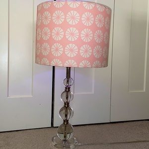 Pink minimalist table lamp